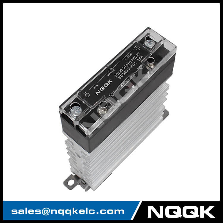 Slim size 10A 15A 25A 40A Zero cross or random turn on SSR Solid State Relay with heat sink