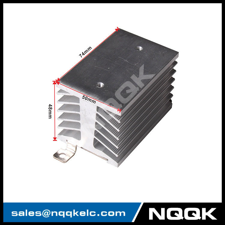 D-74 aluminum heat sink / heatsink heat sink with DIN Rail Mounted