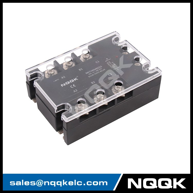 DC or AC control 10 - 120 A three phase solid state relay with LED indicator