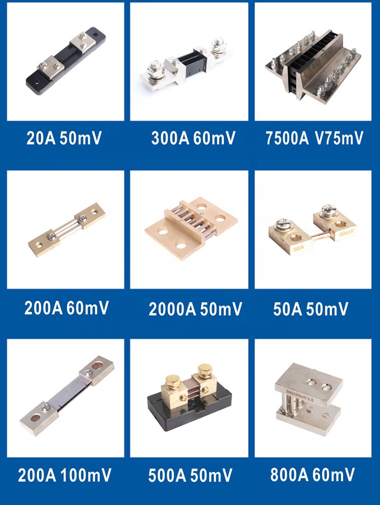 5-10A 75mV RS Type Voltmeter Ammeter DC Current Manganin Shunt Resistor