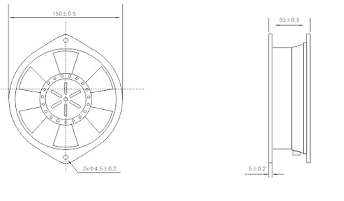 150mm 162mm 220mm Cooling fan