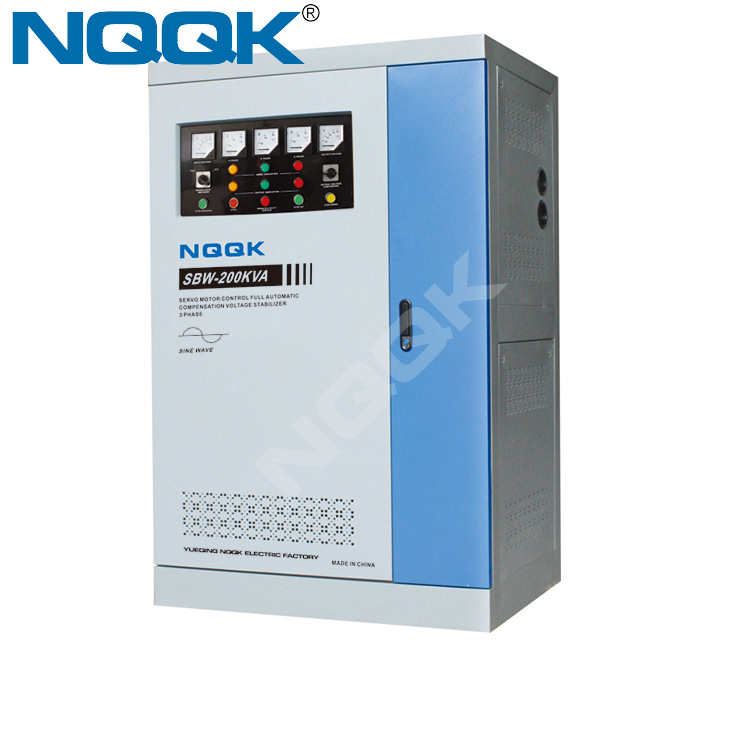 SBW 150kva 180kav 200kva Full-Automatic Compensated 3Phase Series voltage stabilizer voltage regulator