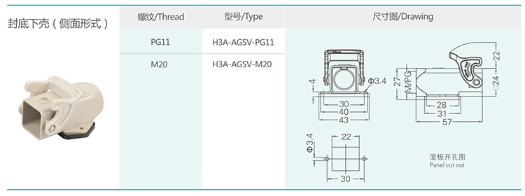 4 H3A Series and Shell (Metal)