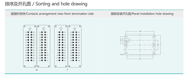 HE-048 48Pin Conventional Plug Heavy Duty Connector