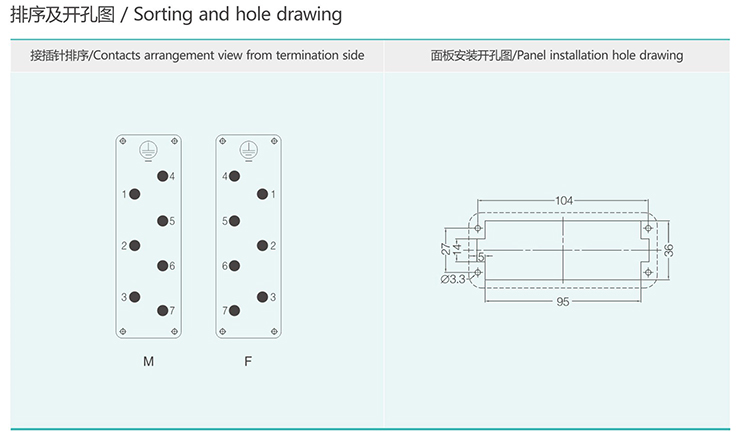 HK-007 7Pin Group and type Insert Heavy duty connector