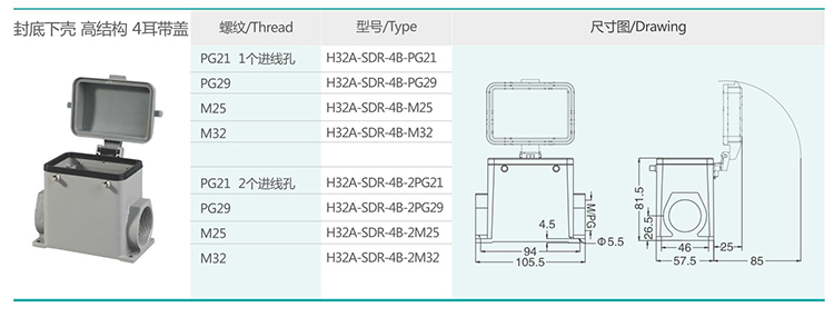 3 H32A Series Hood & Housing