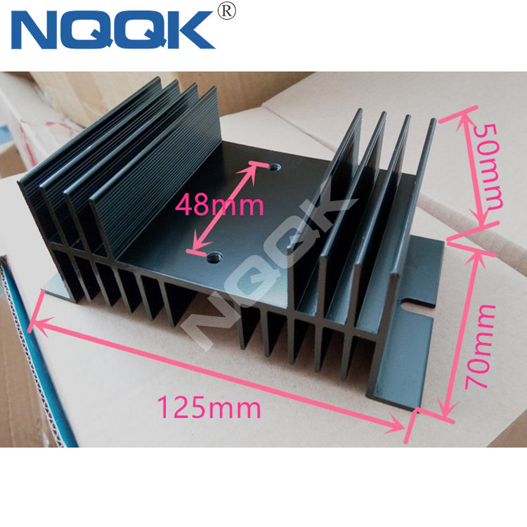 W-70 black heat sink heatsink for Single Phase Solid State Relay